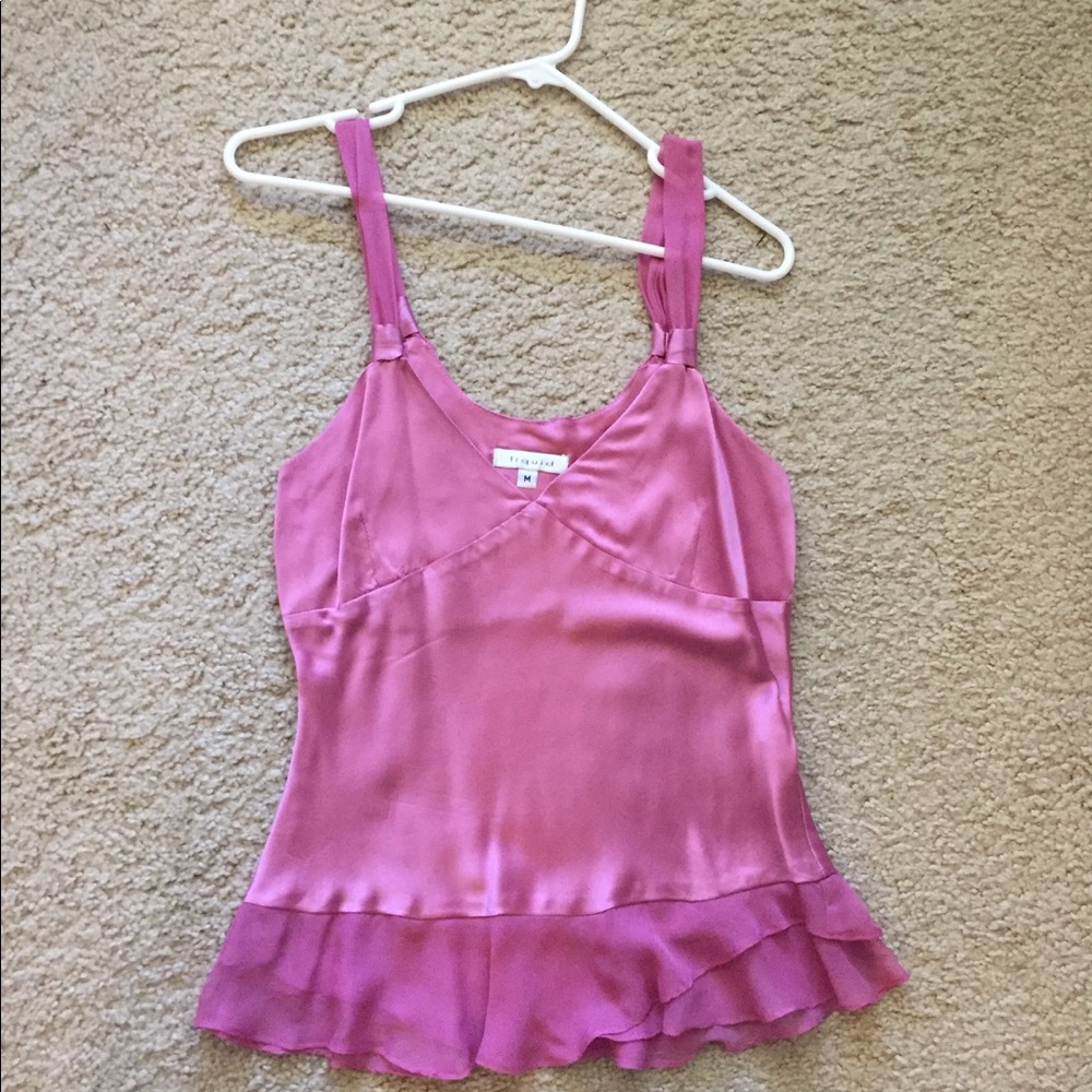 Pink dressy tank top - Picture 4 of 7